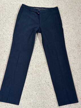 Z Zegna Slim Fit Trousers | Navy | Cotton Stretch | IT 46 / US 30